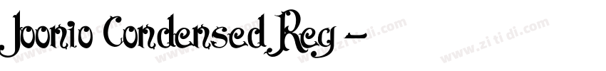 Joonio Condensed Reg字体转换